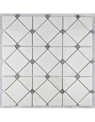 Romb White каменная мозаика "Философия Мозаики"