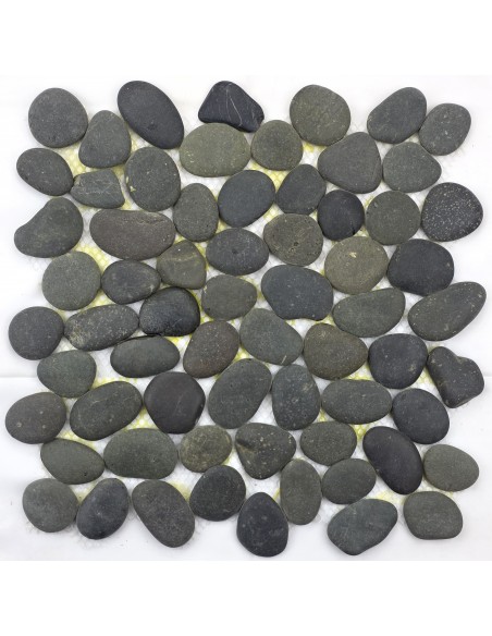 Perla Nero Natura мозаика из гальки "Философия Мозаики"