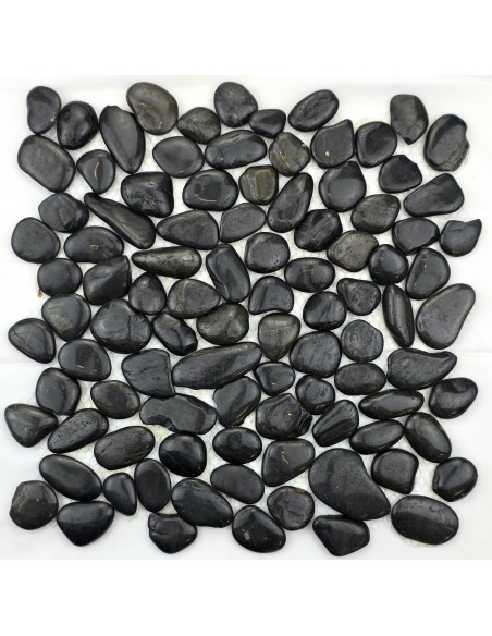 Perla Nero мозаика из гальки "Философия Мозаики"