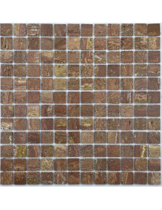Red Travertine 23-6P мозаика из травертина "Философия Мозаики"