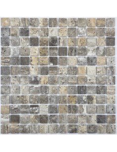 Tobacco Travertine 23-6P мозаика из травертина "Философия Мозаики"