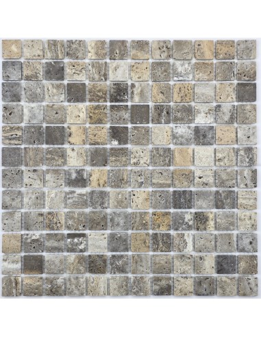 Tobacco Travertine 23-6P мозаика из травертина "Философия Мозаики"