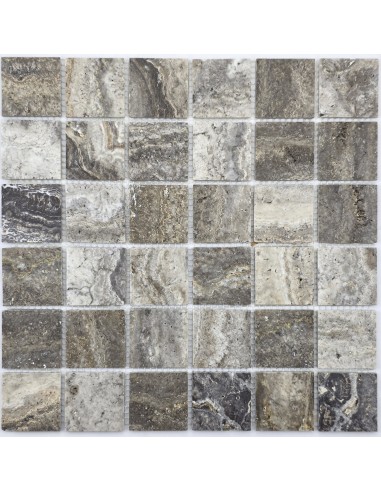 Tobacco Travertine 48-6W мозаика из травертина "Философия Мозаики"