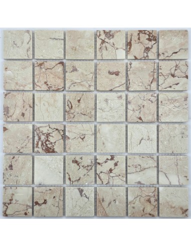 Rose Cream Marble 48-8P каменная мозаика "Философия Мозаики"
