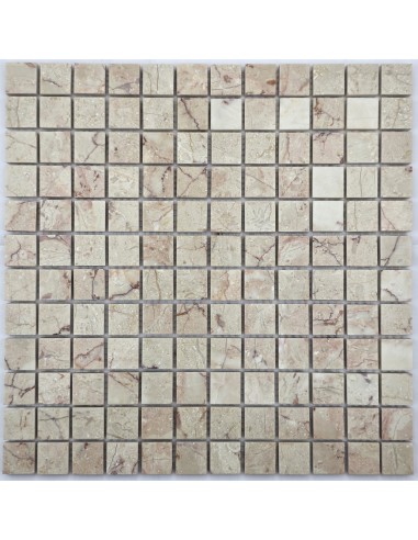 Rose Cream Marble 23-8P каменная мозаика "Философия Мозаики"