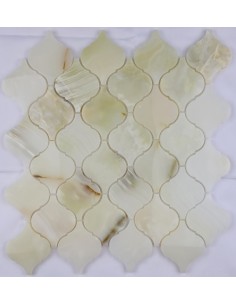 Arabesco Onyx Jade Verde 62x74 мозаика из оникса "Философия Мозаики"