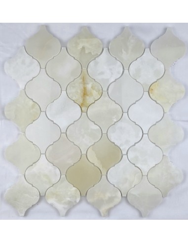 Arabesco White Onyx 62x74 мозаика из оникса "Философия Мозаики"