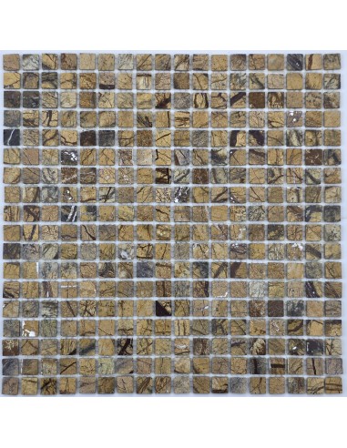 Bidasar Brown 15-4P каменная мозаика "Философия Мозаики"