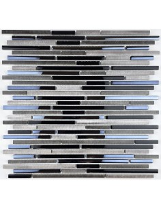 Stripes Avatar мозаика из стекла и алюминия "Философия Мозаики"