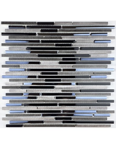 Stripes Avatar мозаика из стекла и алюминия "Философия Мозаики"