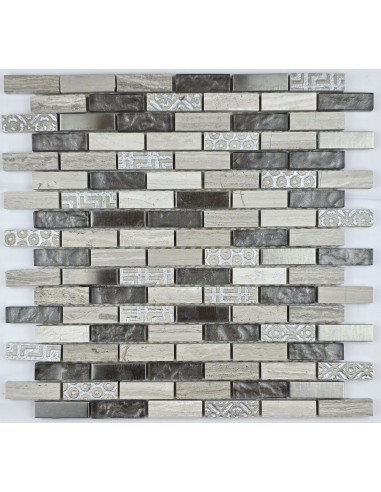 Stripes Antique мозаика из камня и стекла "Философия Мозаики"