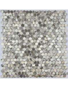 Aluminium 3D Hexagon Gold мозаика из алюминия "Философия Мозаики"