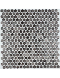 Aluminium Hexagon Coffee Golden мозаика из алюминия "Философия Мозаики"