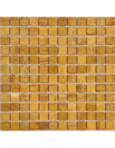 Yellow Travertine 23-4W мозаика из травертина "Философия Мозаики"